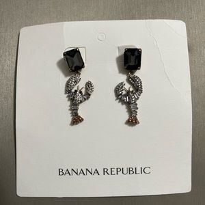 Banana republic lobster motif earrings